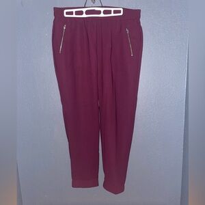 Vintage Burgundy J.Crew Pull-On Pants – Size 10 – Luxe Everyday Elegance